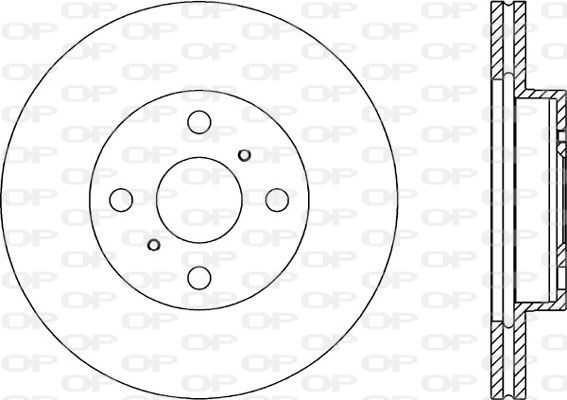 OPEN PARTS Тормозной диск BDA1640.20